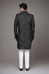 Shop_Arihant Rai Sinha_Wine Velvet Applique Sherwani And Art Silk Pant _at_Aza_Fashions