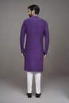 Shop_Arihant Rai Sinha_Purple Mirrors Work Kurta And Pant Set _at_Aza_Fashions