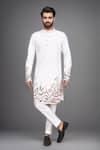 Buy_Arihant Rai Sinha_White Embroidery Kurta And Pant Set _at_Aza_Fashions