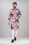 Buy_Arihant Rai Sinha_Multi Color Digital Print Floral Kurta And Pant Set _at_Aza_Fashions