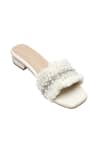 Sole Mates by Palak_White Chic Embellished Flats _Online_at_Aza_Fashions