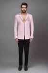 Buy_Arihant Rai Sinha_Pink Embroidery Zipper Jacket And Pant Set _Online_at_Aza_Fashions