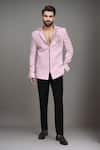 Shop_Arihant Rai Sinha_Pink Embroidery Zipper Jacket And Pant Set 
