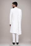 Shop Arihant Rai Sinha White Cotton, Silk Stones, Beads Cutdana Work Sherwani Set With Dupatta at Aza Fashions Shop_Arihant Rai Sinha_White Cotton, Silk Stones, Beads Cutdana Work Sherwani Set With Dupatta _at_Aza_Fashions