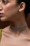 Ethnic Andaz_Silver Plated Spiral Meadow Choker _Online_at_Aza_Fashions