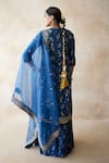 Shop_Gulabo Jaipur_Blue Cotton, Cambric Embroidery, Zari, Nazia Hand Work Pattern Kurta Sharara Set _at_Aza_Fashions