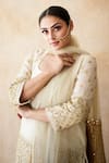 Shop_Gulabo Jaipur_Off White Silk, Organza Sequins, Zari, Luna Hand Work Embroidered Kurta Set 