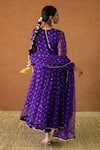 Shop Gulabo Jaipur Purple Georgette Gota Patti Square Neck Arzu Printed Anarkali Set at Aza Fashions Shop_Gulabo Jaipur_Purple Georgette Gota Patti Square Neck Arzu Printed Anarkali Set _at_Aza_Fashions