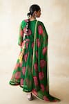 Shop Gulabo Jaipur Green Georgette Foil Printing Round Neck Printed Anarkali, Pant And Dupatta Set at Aza Fashions Shop_Gulabo Jaipur_Green Georgette Foil Printing Round Neck Printed Anarkali, Pant And Dupatta Set _at_Aza_Fashions