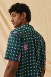 Shop_Jodi_Green Voile, Cotton Pakhi Floral Pattern Shirt _at_Aza_Fashions