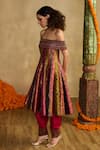 Reeti Arneja_Multi Color Handloom Cotton, Silk Beads, Metallic Thread Rang Raas Woven Dress _Online_at_Aza_Fashions