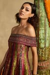 Shop_Reeti Arneja_Multi Color Handloom Cotton, Silk Beads, Metallic Thread Rang Raas Woven Dress _Online_at_Aza_Fashions
