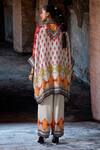 Shop_Rajdeep Ranawat_Multi Color Silk Embroidery, Foil Printing Mandarin Collar, Bethari Chanel Tunic _at_Aza_Fashions