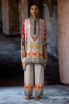 Buy_Rajdeep Ranawat_Off White Modal, Satin Bethari Permaz Pant _at_Aza_Fashions
