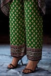 Rajdeep Ranawat_Green Modal, Satin Bethari Permaz Pant _at_Aza_Fashions