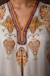 Shop_Rajdeep Ranawat_Off White Silk V-neck Bethari Banera Tunic 