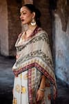 Rajdeep Ranawat_Off White Bethari Irem Dupatta _Online_at_Aza_Fashions