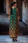 Shop_Rajdeep Ranawat_Multi Color Silk Split V-neck Bethari Banera Tunic _at_Aza_Fashions