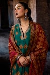 Shop_Rajdeep Ranawat_Maroon Bethari Irem Dupatta _Online_at_Aza_Fashions