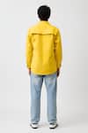 Shop Neora By Nehal Chopra Yellow Twill Collared Zip Shirt at Aza Fashions Shop_Neora By Nehal Chopra_Yellow Twill Collared Zip Shirt _at_Aza_Fashions
