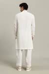 Shop_Studio Error_Off White Cotton Embroidery Double Layered Kurta _at_Aza_Fashions