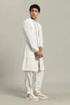 Studio Error_Off White Cotton Embroidery Double Layered Kurta _at_Aza_Fashions