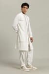 Buy_Studio Error_Off White Cotton Embroidery Double Layered Kurta 