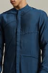 Buy_Studio Error_Blue Cotton, Silk Pintucked Detail Kurta 