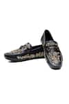 Buy_Shutiq_Black Aurum Floral Embroidered Loafers _at_Aza_Fashions