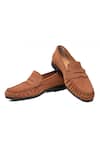 Buy_Shutiq_Tan Phillos Suede Slip On Loafers _at_Aza_Fashions