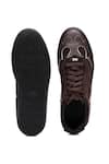 Shop_Shutiq_Brown Rodeo Suede And Leather Stitch Sneakers _at_Aza_Fashions