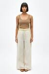 Buy Neora By Nehal Chopra Ivory Twill Pintuck Pant at Aza Fashions Buy_Neora By Nehal Chopra_Ivory Twill Pintuck Pant _at_Aza_Fashions