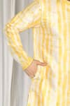 Buy Aham-Vayam Yellow Cotton Embroidery Prajwal Tie Dye Kurta And Pant Set Buy_Aham-Vayam_Yellow Cotton Embroidery Prajwal Tie Dye Kurta And Pant Set