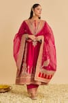 Buy Sheetal Batra Pink Chanderi , Bemberg, Satin, Organza Nargis Chauga Kurta Set at Aza Fashions Buy_Sheetal Batra_Pink Chanderi , Bemberg, Satin, Organza Nargis Chauga Kurta Set _at_Aza_Fashions