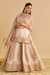 Shop Sheetal Batra Ivory Chanderi , Organza Embroidery, Zari, Alina Kurta Sharara Set Online at Aza Fashions Shop_Sheetal Batra_Ivory Chanderi , Organza Embroidery, Zari, Alina Kurta Sharara Set _Online_at_Aza_Fashions