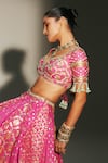 Mahima Mahajan Pink Chanderi , Organza Embroidery, Zari, Sri Hand Lehenga Set Online at Aza Fashions Mahima Mahajan_Pink Chanderi , Organza Embroidery, Zari, Sri Hand Lehenga Set _Online_at_Aza_Fashions