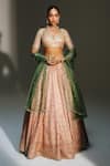 Buy Mahima Mahajan Blush , , , Organza Farah Hand Lehenga Set at Aza Fashions Buy_Mahima Mahajan_Blush , , , Organza Farah Hand Lehenga Set _at_Aza_Fashions