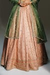Mahima Mahajan Blush , , , Organza Farah Hand Lehenga Set Online Mahima Mahajan_Blush , , , Organza Farah Hand Lehenga Set _Online