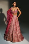 Buy Mahima Mahajan Pink , , , Organza Komal Hand Lehenga Set at Aza Fashions Buy_Mahima Mahajan_Pink , , , Organza Komal Hand Lehenga Set _at_Aza_Fashions
