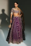 Buy Mahima Mahajan Purple Chanderi Silk, Chanderi, Silk, Tissue Lavanya Hand Lehenga Set at Aza Fashions Buy_Mahima Mahajan_Purple Chanderi Silk, Chanderi, Silk, Tissue Lavanya Hand Lehenga Set _at_Aza_Fashions
