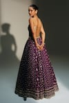 Shop Mahima Mahajan Purple Chanderi , Organza Embroidery, Sequins, Trisha Hand Lehenga Set at Aza Fashions Shop_Mahima Mahajan_Purple Chanderi , Organza Embroidery, Sequins, Trisha Hand Lehenga Set _at_Aza_Fashions
