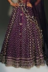 Buy Mahima Mahajan Purple Chanderi , Organza Embroidery, Sequins, Trisha Hand Lehenga Set Buy_Mahima Mahajan_Purple Chanderi , Organza Embroidery, Sequins, Trisha Hand Lehenga Set