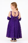 Shop_Tiny Pants_Purple Georgette Embroidery Anarkali With Dupatta _at_Aza_Fashions