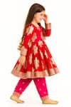 Buy Tiny Pants Red Georgette Zari, Embroidery, Tassels Anarkali With Salwar Online at Aza Fashions Buy_Tiny Pants_Red Georgette Zari, Embroidery, Tassels Anarkali With Salwar _Online_at_Aza_Fashions