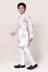 Buy_Petite Pomme_White Cotton Floral Printed Kurta And Pant Set _Online_at_Aza_Fashions