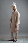 Gargee Designers Rose Gold Jacquard Embroidery Veer Sherwani Set Online at Aza Fashions Gargee Designers_Rose Gold Jacquard Embroidery Veer Sherwani Set _Online_at_Aza_Fashions