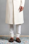 Gargee Designers_Off White Jacquard Arjun Ivory Sherwani Set _Online_at_Aza_Fashions