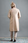 Shop Gargee Designers Beige Silk Embroidery, Beads Yuvraj Sherwani Set at Aza Fashions Shop_Gargee Designers_Beige Silk Embroidery, Beads Yuvraj Sherwani Set _at_Aza_Fashions