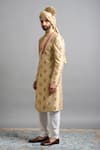 Gargee Designers Gold Silk Embroidery Samar Sherwani Set Online at Aza Fashions Gargee Designers_Gold Silk Embroidery Samar Sherwani Set _Online_at_Aza_Fashions
