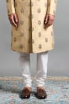Shop Gargee Designers Gold Silk Embroidery Samar Sherwani Set Online at Aza Fashions Shop_Gargee Designers_Gold Silk Embroidery Samar Sherwani Set _Online_at_Aza_Fashions
